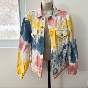 Levi Strauss Multicolor Tie-Dye Denim Jacket Size M